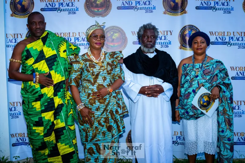 The Founder with guests at the World Unity and Peace International Summit 2026